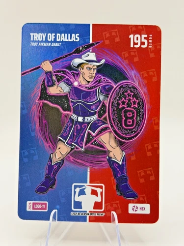 2026 Bo Jackson Battle Arena Troy of Dallas Hex Logofoil Troy Aikman Secret 1/1