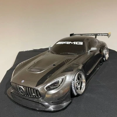 Mercedes Benz AMG Gunmetallic RC Car Body Only 1:10 All Painted TAMIYA - Image 1 of 4