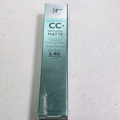 IT Cosmetics CC+ Natural Matte SPF 40 – Deep – Full Coverage Cream, New Sealed - Image 1 of 3