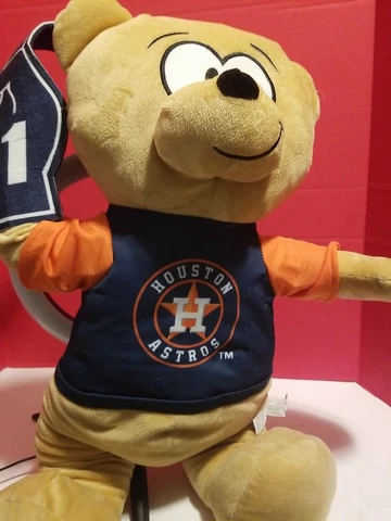 Houston Astros Plush Bear 14" Baseball Club Genuine Merchandise Good Stuff Cover