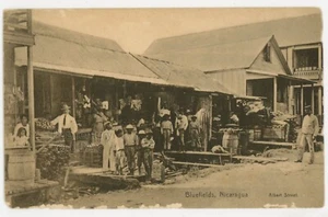 Vintage 1910s Postcard Nicaragua Bluefields Albert Street Casa Alemana Photo - Picture 1 of 2