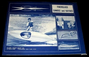 CLARK CRAFT BOAT 1977 PLAN & KIT CATALOG FIBERGLASS CANOES & KAYAKS PRICE LIST - Picture 1 of 4