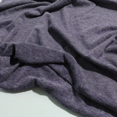 50cm weicher Winter Woll Bündchen-Jersey Bekleidungsstoff in Lila Meliert - Bild 1 von 3