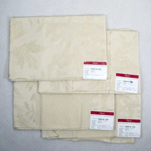 Payne Vintage Fabric Damask Ivory 2 Patterns 4 Pcs Total Stunning Italy NWT - Picture 1 of 5