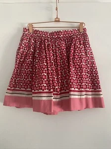 NWT Kate Spade Girls Floral Tile Skirt Lined Pink White Flare Sz 14Y/164 - Picture 1 of 5