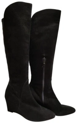 Botas de cuña Stuart Weitzman negras de gamuza Parkway talla 9,5 Foto 1 de 2