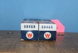 Tubes radio 5U4 Go 5U4 Westinghouse NOS PAIRE - Photo 1/3
