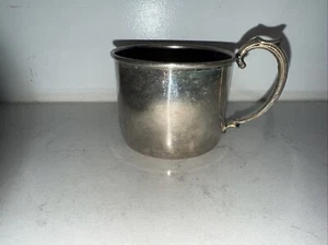 Vintage Kinderbecher mit versilbertem Henkel - Bild 1 von 5