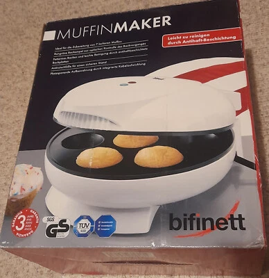 Neuwert. Muffinmaker Cupcake Waffeleisen Gerät Antihaft-Beschichtung Küchengerät - Bild 1 von 4