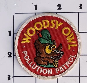 Woodsy Owl Patch Pollution Patrol USFS Stati Uniti Foresta Ricamato Ferro ON - Foto 1 di 1