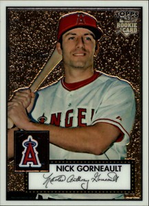 2007 Topps 52 Chrome Los Angeles Angels Baseball Card #42 Nick Gorneault /1952