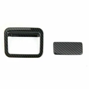 For Toyota RAV4 2019-2024 Carbon Fiber Style Glove Storage Box Handle Cover Trim - Picture 1 of 4