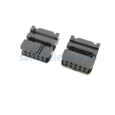 10PCS NEW IDC 10 PIN Female Header FC-10 2.54 mm pitch Socket Connector - Image 1 of 4