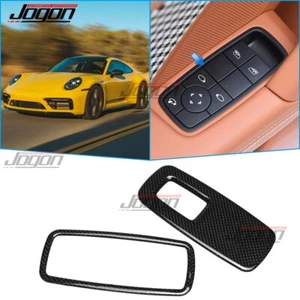 Cuadro elevador ventana carbono liso para Porsche 911 992 Turbo Targa GT3 2019-24 embellecedores - Imagen 1 de 9