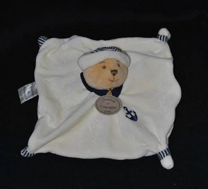 Teddy Flachbär Seemann KUSCHELTIER & CO. creme blau Mütze Anker sehr guter Zustand - Bild 1 von 1