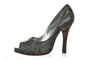 Luciano Padovan Womens Shoes Size 40.5 10.5 Green Pump Leather Platform Heels - Picture 1 of 6