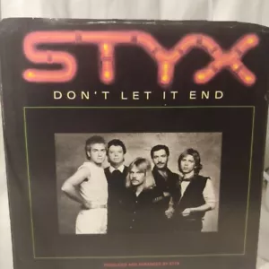 Styx 1980 Rockin' The Paradise / Don't Let It End Vinyl 45 Record Picture Sleeve - Picture 1 of 11