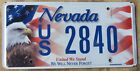 NEVADA FLAG / EAGLE / UNITED WE STAND license plate  2014 - 2016  PICK A NUMBER