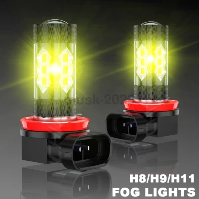 Lâmpadas de neblina de LED amarelo dourado brilhante H8 H9 H11 para Mazdaspeed 6 Mazda 3 RX-8 - Imagem 1 de 4