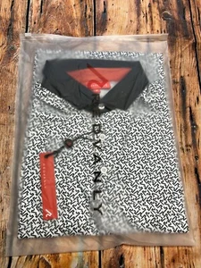 Redvanly Golf Hartwell Polo ~ Medium ~ schwarz/weiß ~ neu mit Etikett $ 105 Einzelhandel - Bild 1 von 6