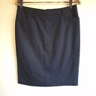 SABA Ladies 10 Skirt 100% Wool Business Work Suit Pencil Black Office Snug