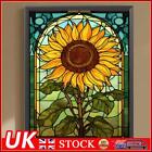 5D DIY Full Round Drill Diamond Painting Kit Stained Glass Sunflower (A3100) ?