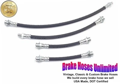 BRAKE HOSE SET Willys Jeep CJ5 CJ6, 1954 1955 1956 1957 1958 1959 - Image 1 of 2