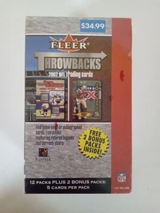 2002 Fleer Throwbacks NFL Football Trading Cards Sealed Box -# - Picture 1 of 4