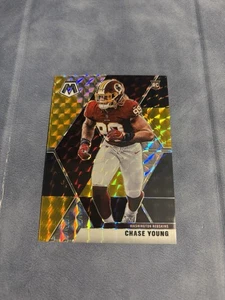 2020 Panini Mosaic Football Chase Young Rookie Black Gold #ed /8 OSU Redskins - Picture 1 of 2