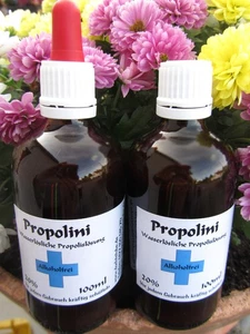 50 ml Propolini Propolis Tintura Gotas sin alcohol Sin alcohol Soluble en agua * - Imagen 1 de 3