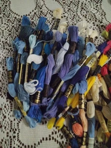 Cotton Embroidery Floss Lot - Well Over 200 Skeins Assorted Brands - Picture 1 of 7