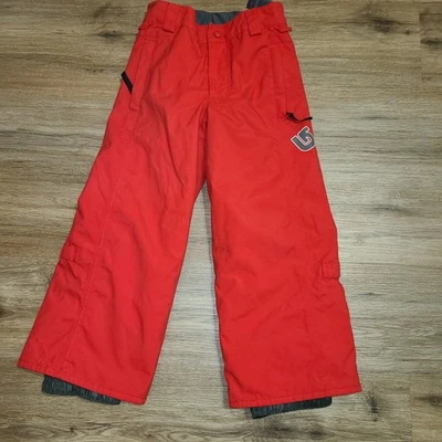 Burton DryRide kids S 5-6 red Ski Snow Pants 21" Insulated - Image 1 of 4