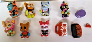 Lote de 7 figuras Superplástico Janky serie surtida todas usadas en forma justa - Imagen 1 de 5