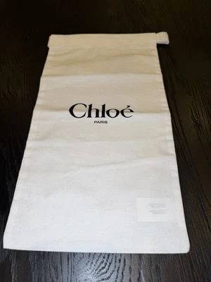 Chloe 布抽绳防尘袋保护膜 13 英寸 x 7 英寸 — 第 1/4 张图片