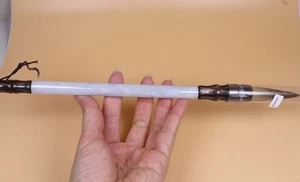 Certified Natural Green(Grade A)jade jadeite Write Writing brush statue 29191a - Picture 1 of 10