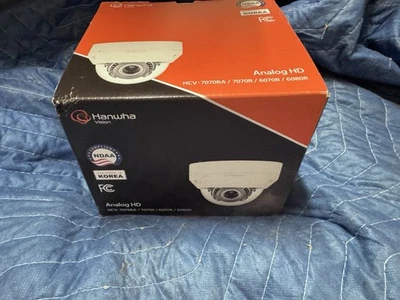 New Hanwha Wisenet HD+ HCV-6070R 2MP 1080p Analog HD IR Dome Security Camera - Image 1 of 4