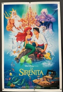 The Little Mermaid Original Movie Poster Spanish ROLLED 1989 *Hollywood Posters* - Picture 1 of 1