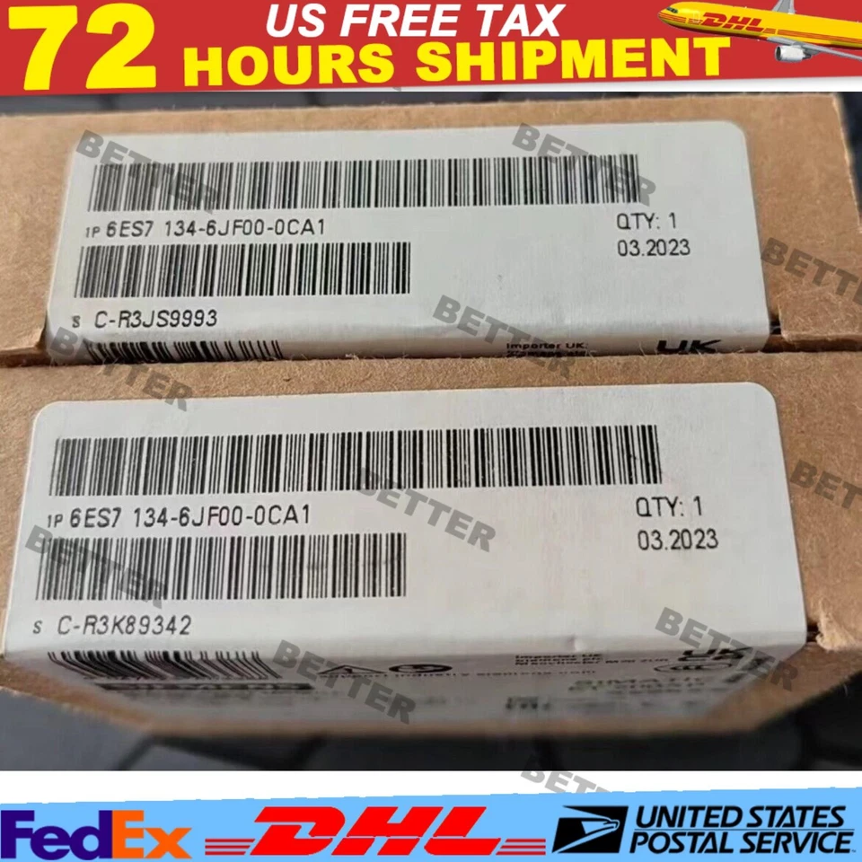 New Siemens 6ES7134-6JF00-0CA1 6ES7 134-6JF00-0CA1 ET 200SP Analog input module - Image 1 of 1