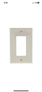 Eaton Lt Almond Decorator UNBREAKABLE Mid-Size Wallplate Rocker GFCI Cover 4pk - Picture 1 of 2