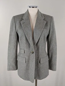 Giacca blazer lunga 100% lana Vinage Ralph Lauren S 6 verde salvia tuta classica - Foto 1 di 5