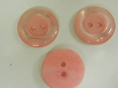 NEW 25 3/4 INCH PINK PEARL MIKE FINISH BUTTONS - Image 1 of 2
