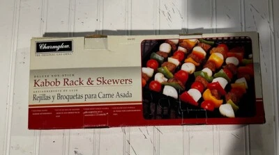 Charminglow- The Original Gas Grill- Deluxe Non-Stick Kabob Rack & Skewers.Box 1 - Image 1 of 4