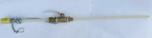 Eddington Corporation Stop Valve Lead Free Ball Valve Assembly 1/2" Quill Kynar - Picture 1 of 5