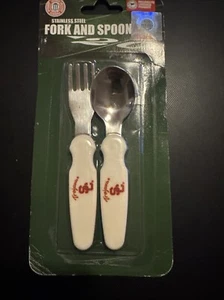 USC Trojans Edelstahl Gabel & Löffel Kleinkind/Kindergröße NEU. - Bild 1 von 2