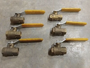 Parker 600 CWP PN40 MS58 3/8" Ball Valve, 600 WOG New set of 6 - Picture 1 of 10
