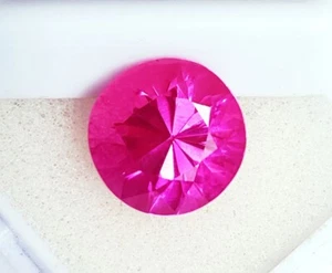 9.20 Ct Natural Pink Sapphire Round Shape GGL Certified Loose Gemstone - Picture 1 of 7