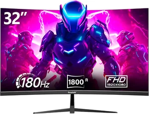 Gaming Monitor 32 Pollici Curvo 180Hz/165Hz Full HD 1080P Da PC Schermo 1800R Se - Foto 1 di 11