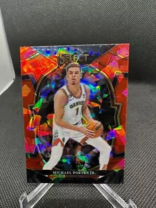 Michael Porter Jr. 2022-23 Select Concourse Red Cracked Ice Prizm #14 Nuggets - Picture 1 of 2
