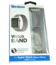 Stainless Steel Wrist Watch Band Strap Bracelet Fits Apple Series 1, 2, 3, 4 New