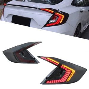 LED Tail Lights for Honda Civic 2016-2021 Sedan Sequential Rear Lamps Assembly - Foto 1 di 5